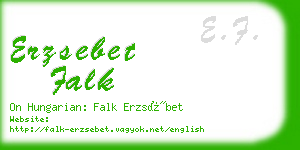 erzsebet falk business card